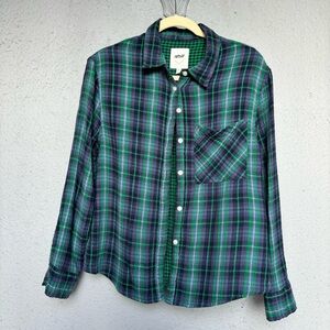 AERIE Flannel Shirt Blouse Long Sleeve. Size S/P